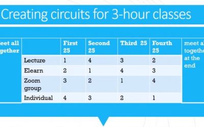 Reimagining the Three-hour Synchronous Online Class: Welcome to Kym Stewart’s Three-Hour Circuit