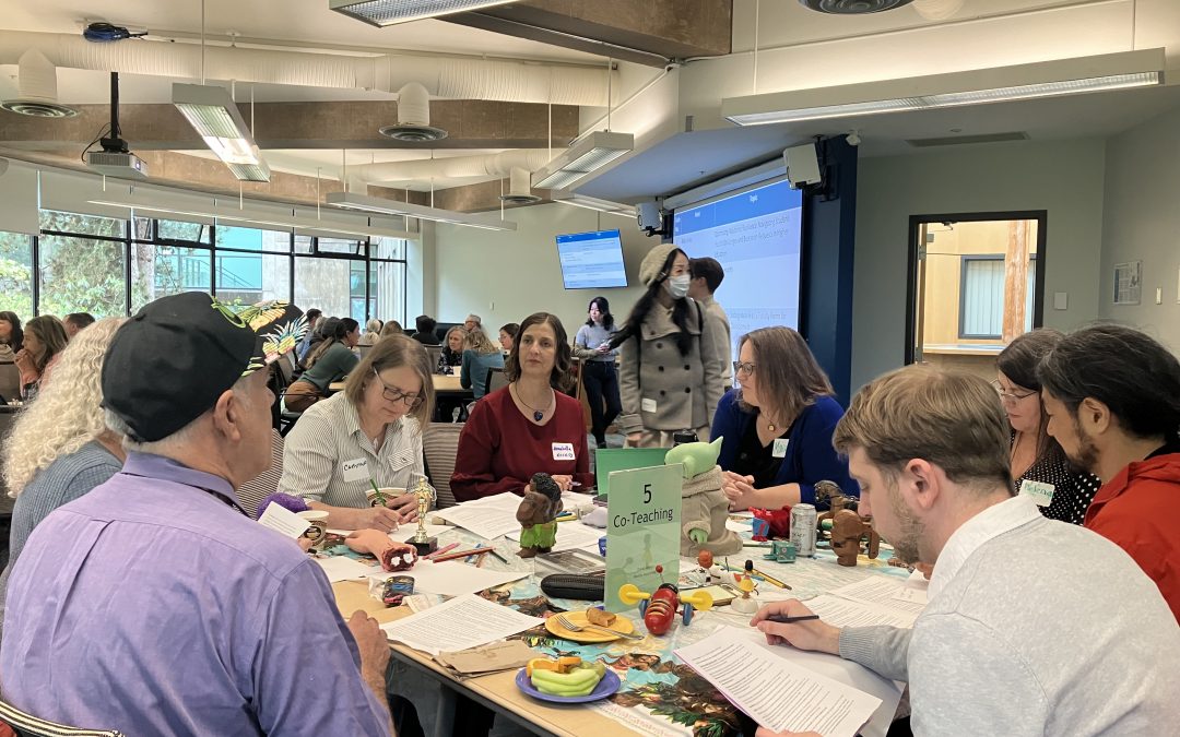 faculty in discussion at the Teaching and Learning Symposium