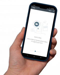 Phone with PebblePocket on screen