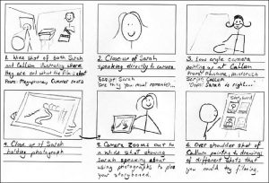 a sample simple storyboard